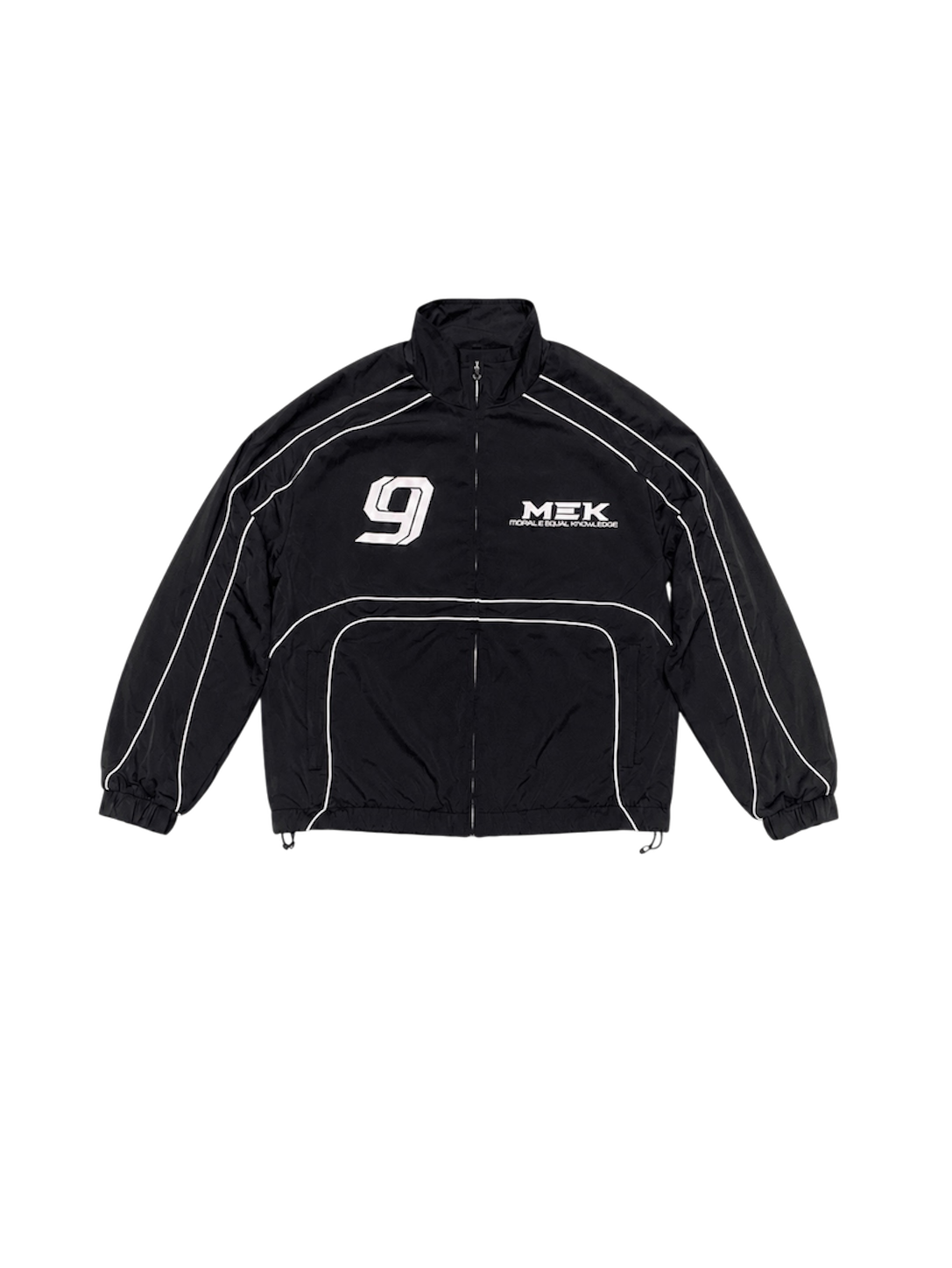 Black Reflective Track Jacket